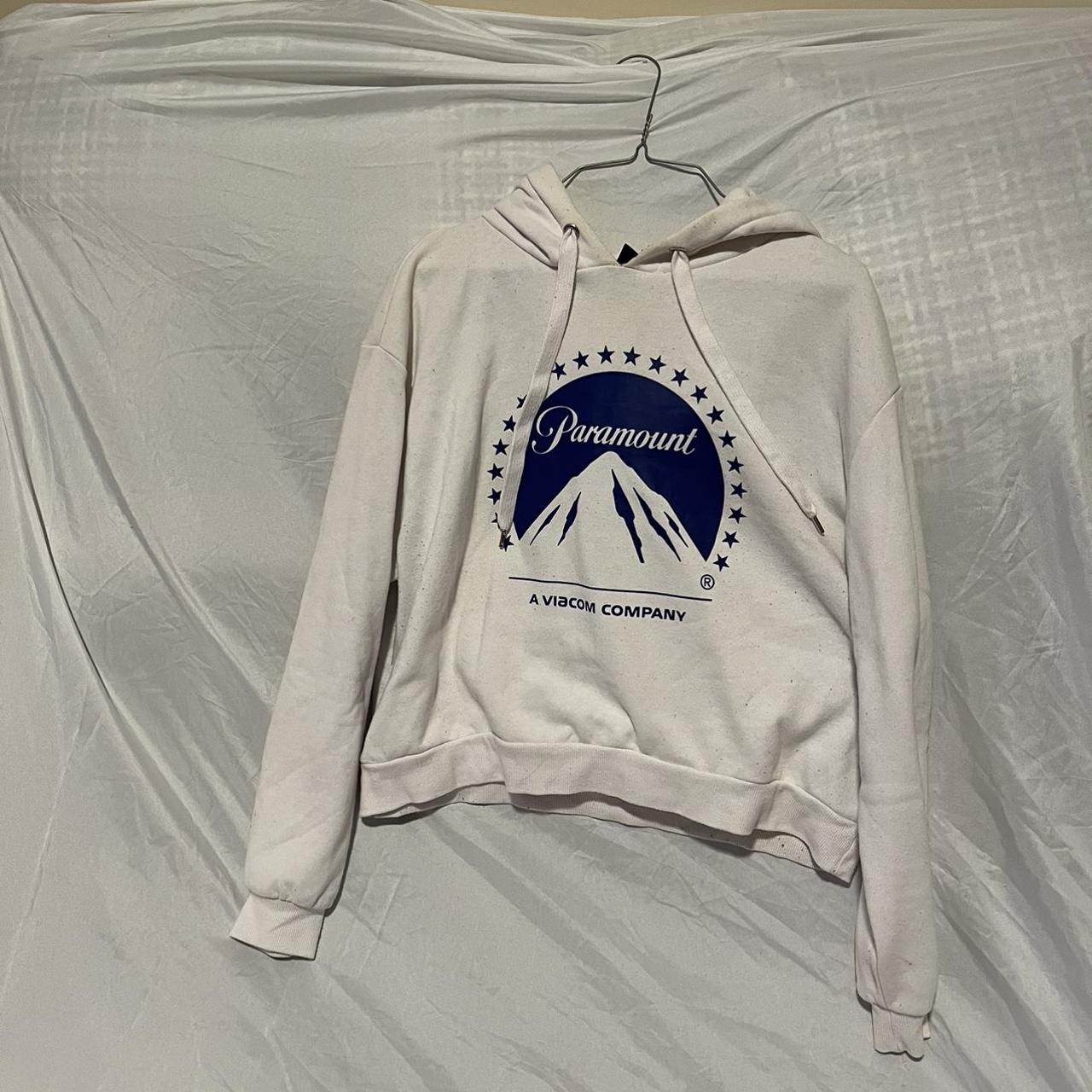 Large H M cropped sweater with paramount logo some