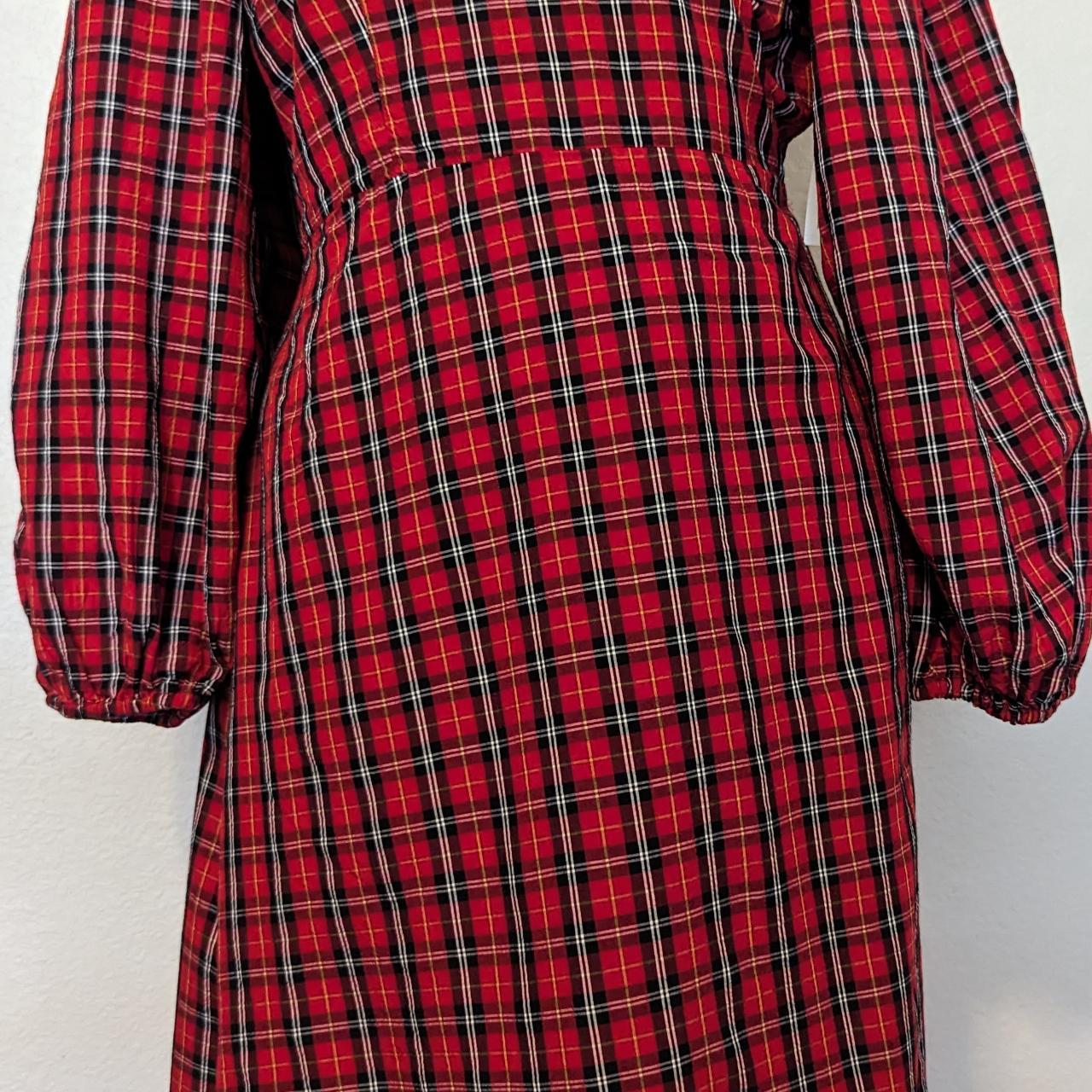 Old navy red hot sale plaid dress