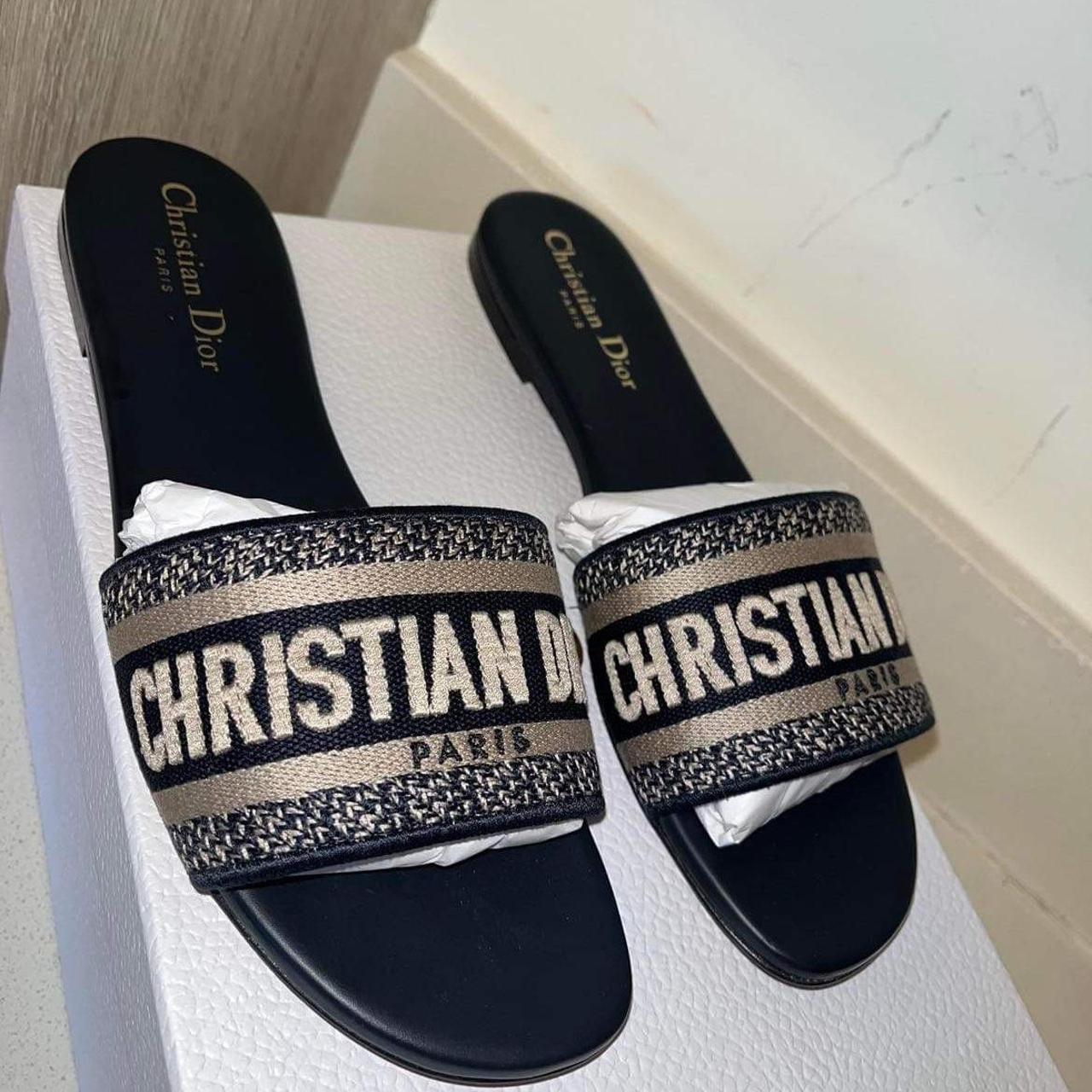 Christian Dior slides Original Receipt In box - Depop