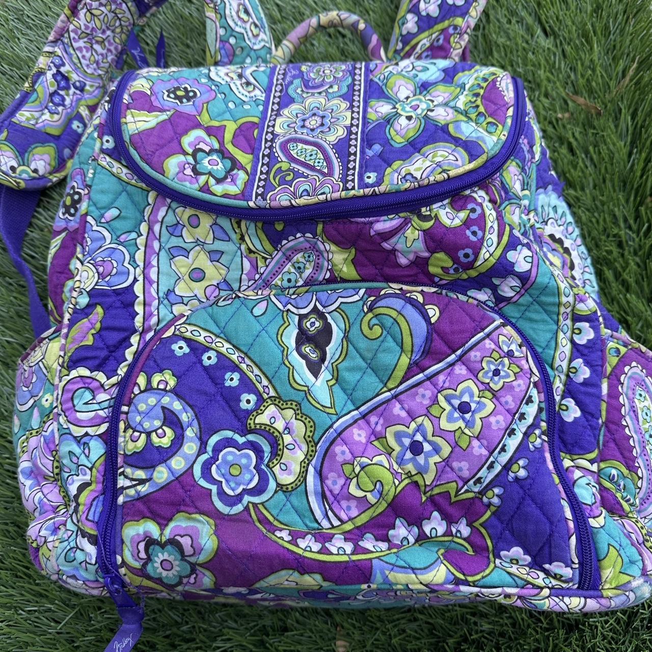 Teal vera bradley clearance backpack