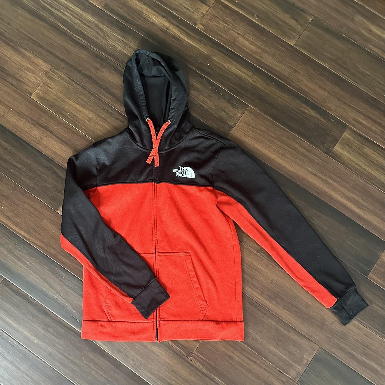 North face red and clearance black hoodie