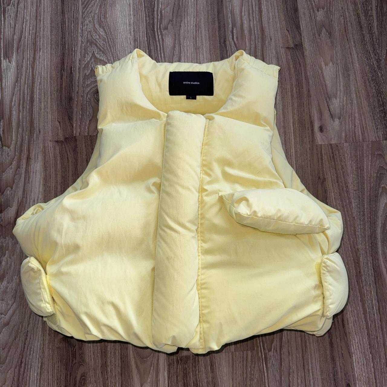 Entire Studios Yellow Pillow Vest, size L...