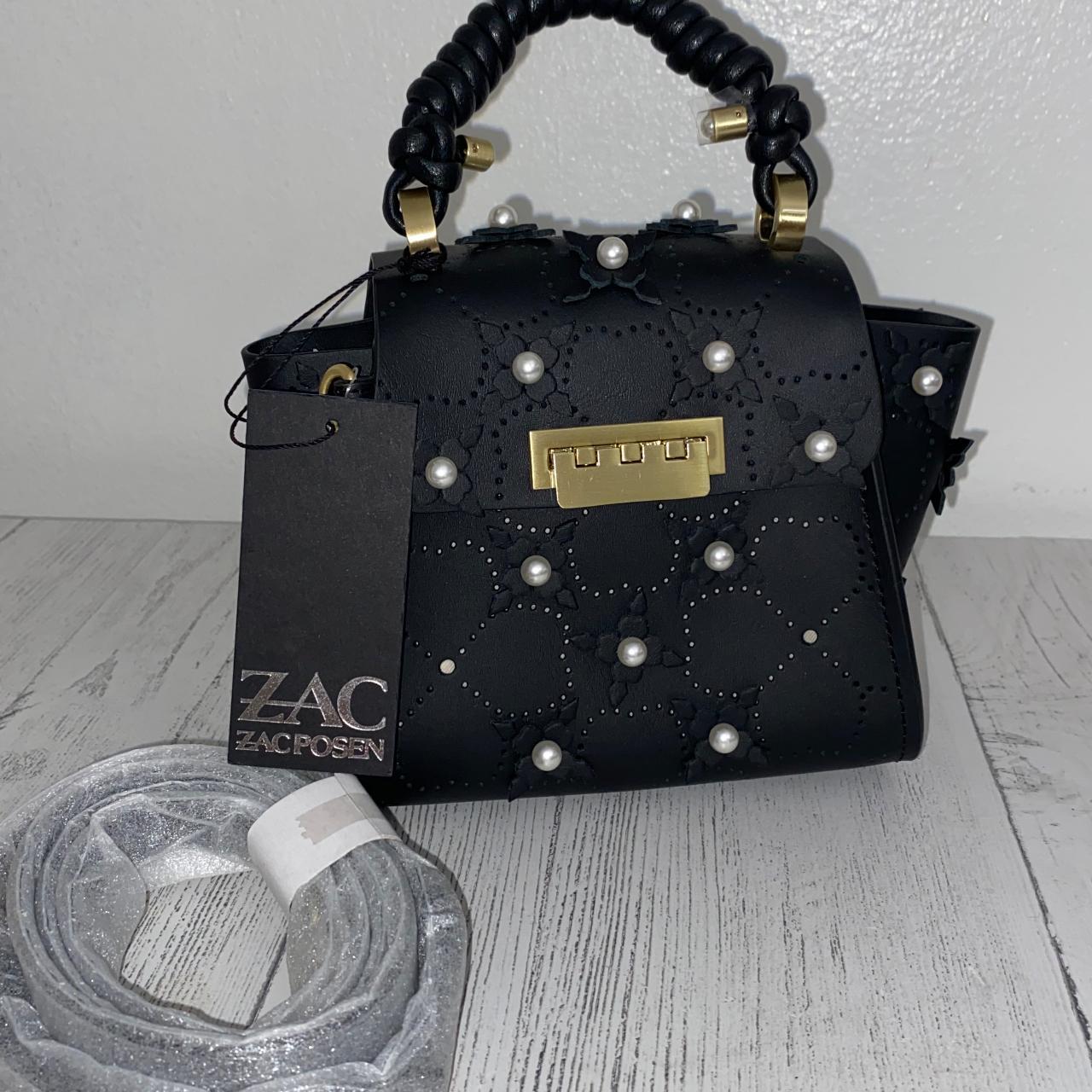 Zac Posen Black Crossbody Mini Eartha Leather Bag