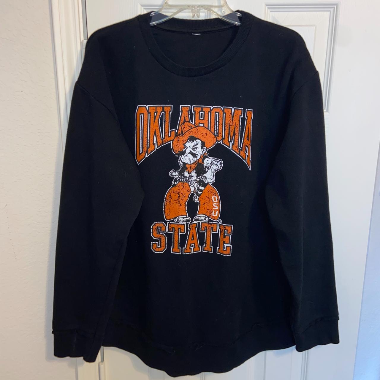 Vintage Gildan Black Oklahoma State College Depop