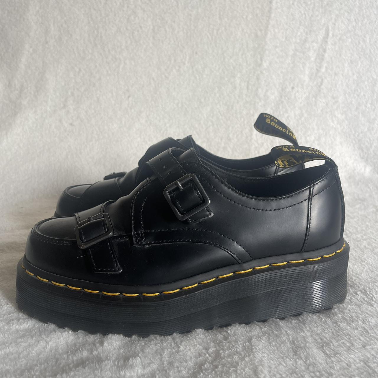 Sidney Dbl Monk Creeper Platform Black Dr. Martens... - Depop