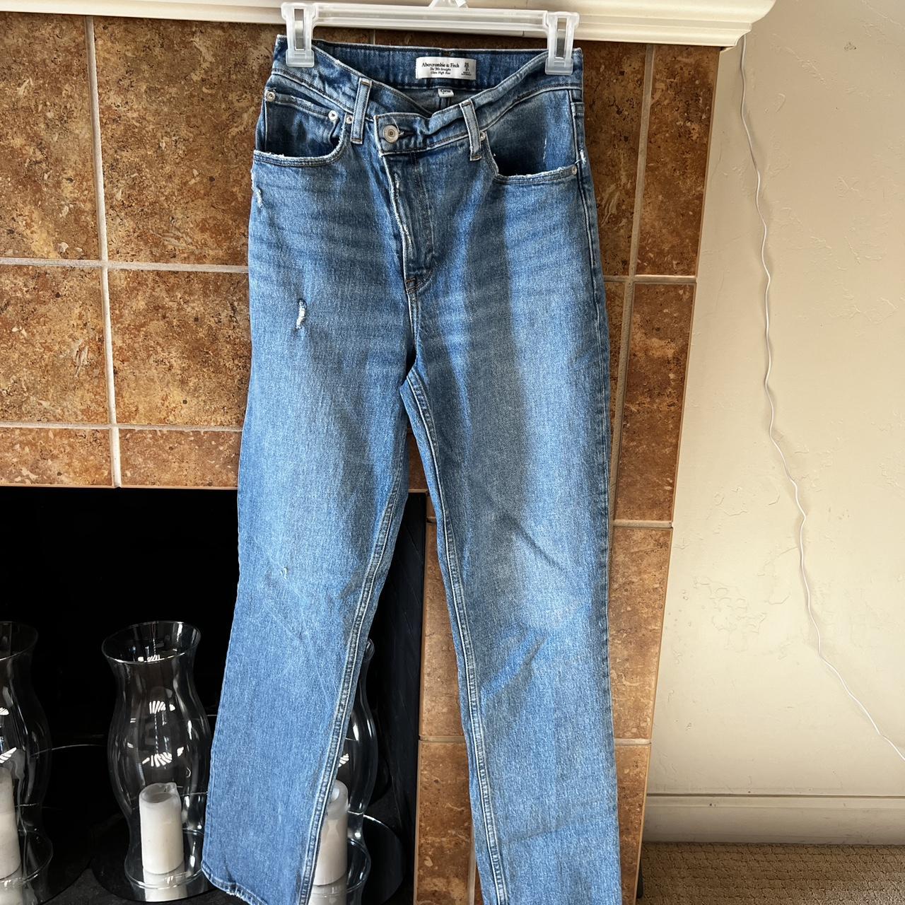 Abercrombie & Fitch 90’s Straight Ultra High Rise... - Depop