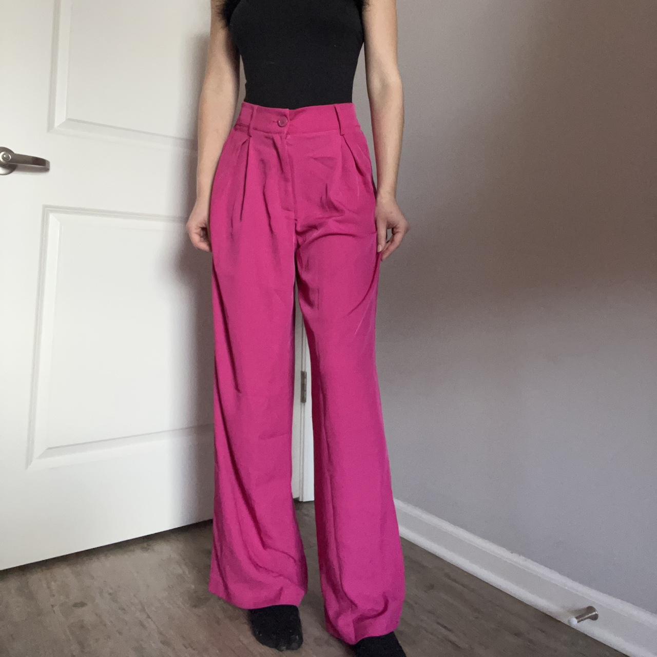 Haute Monde Pink Dress Pants Elastic waist with two... Depop