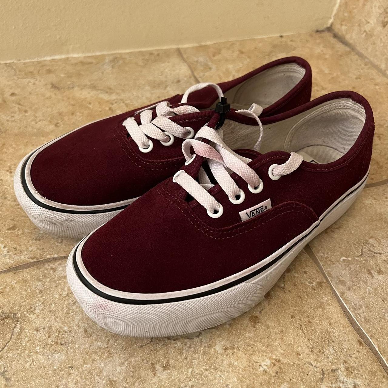 Vans Footwear Vans Shoes Maroon Color Vans Authentic Maroon