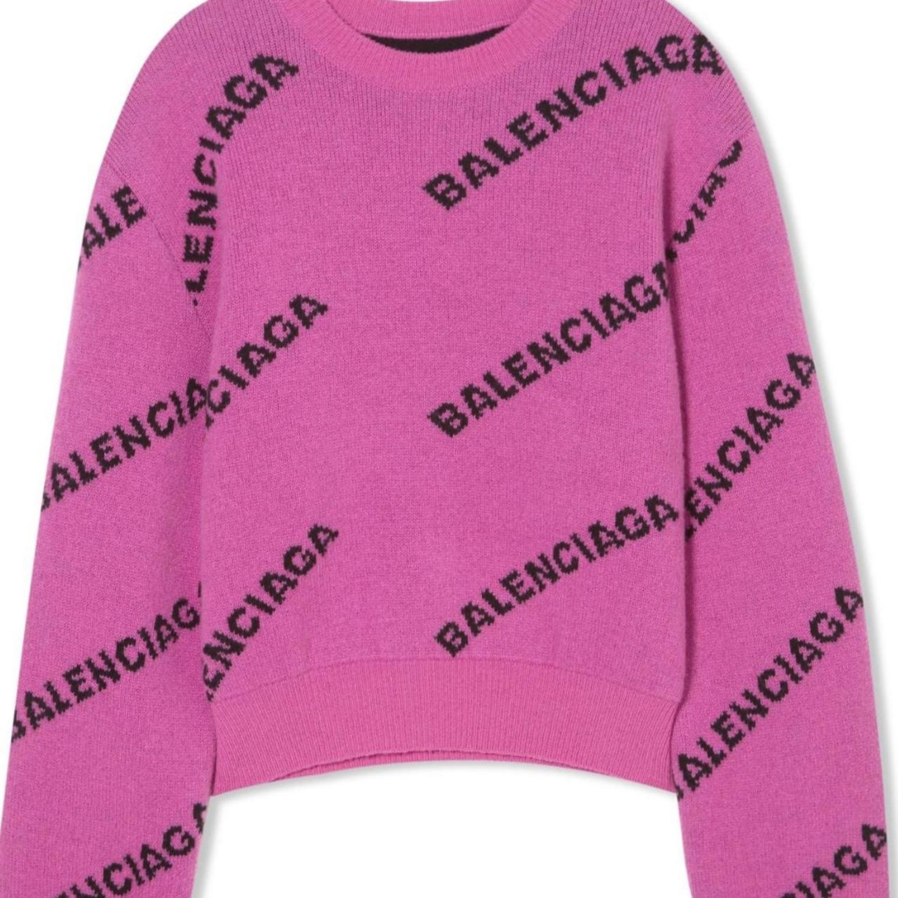 Pink Balenciaga Sweater pink sweater balenciaga Depop