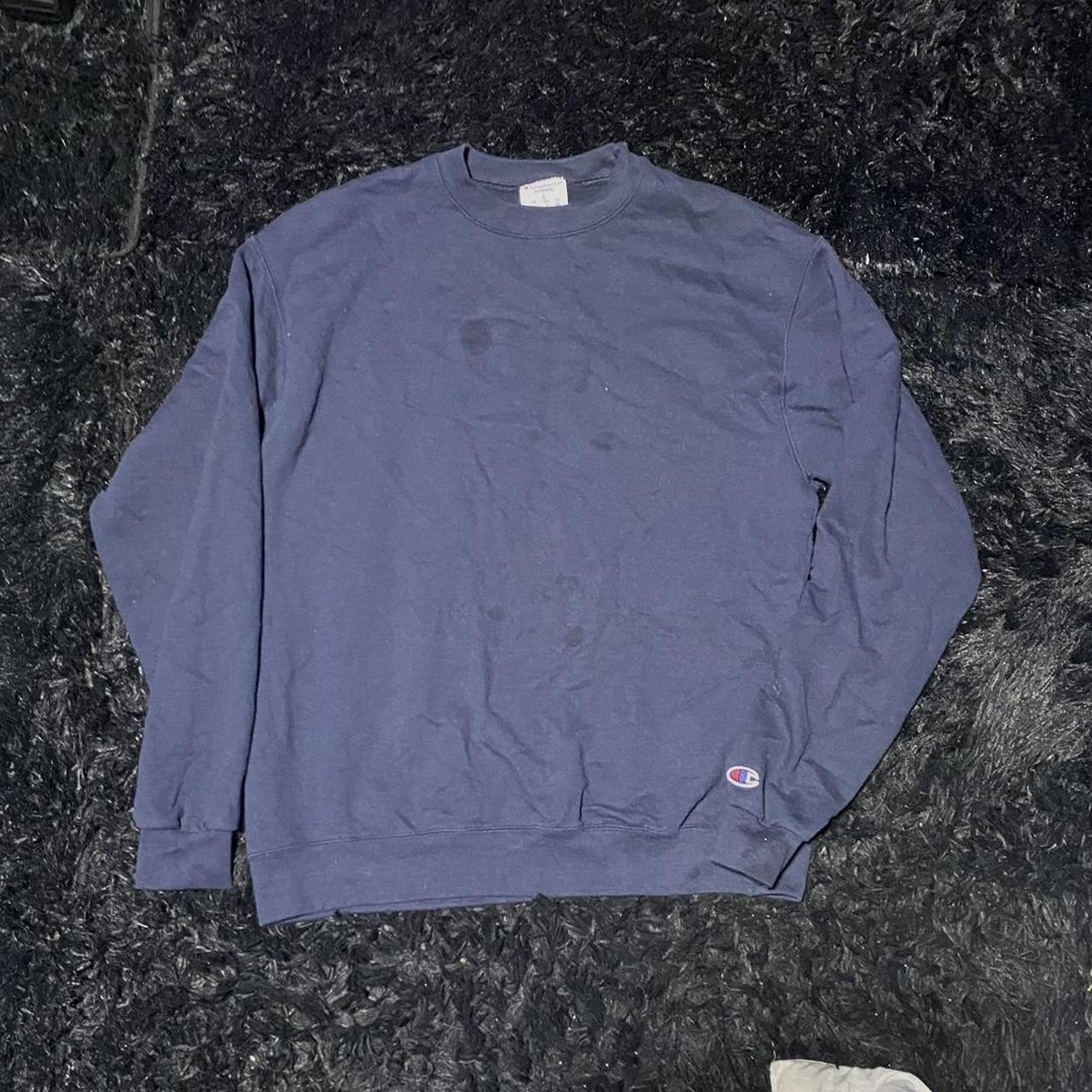 Champion Sweater stain spots on the front - Depop