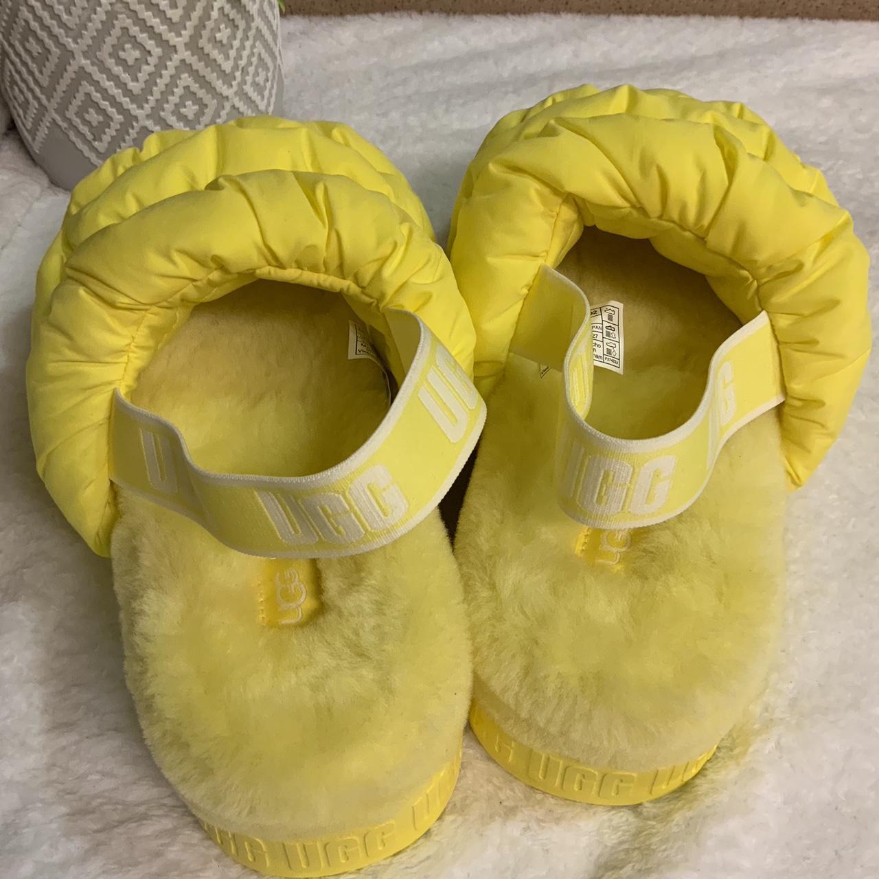 Yellow ugg slides online baby