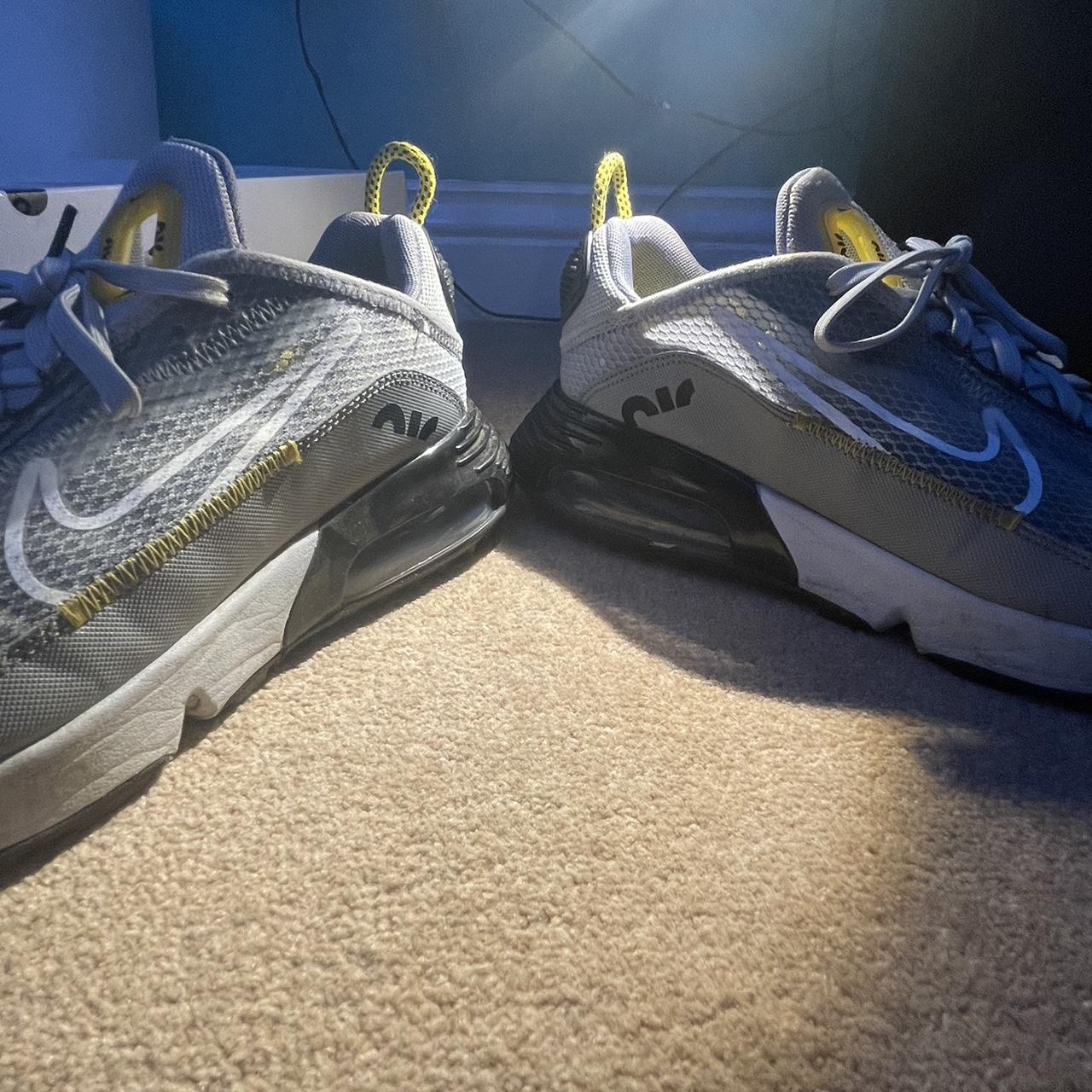 Wolf Grey Nike 2090 Yellow Air Max 270's Grey Yellow,Worn Once