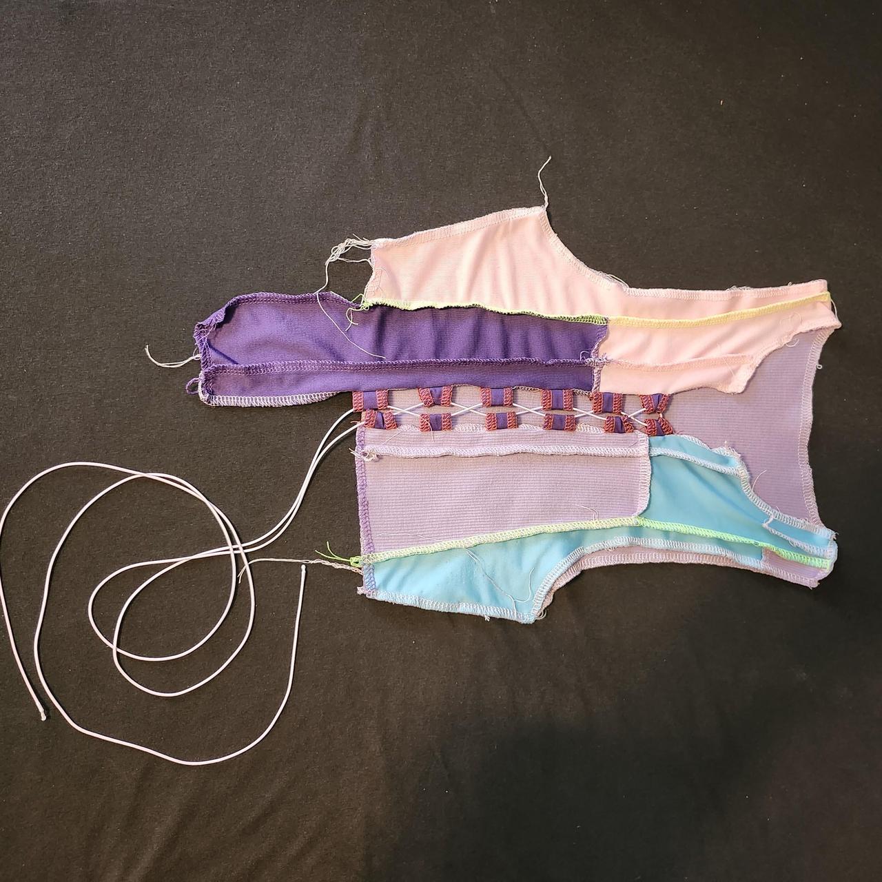 Women's Crop top - Multi - XS – patchwork multico… - image 1