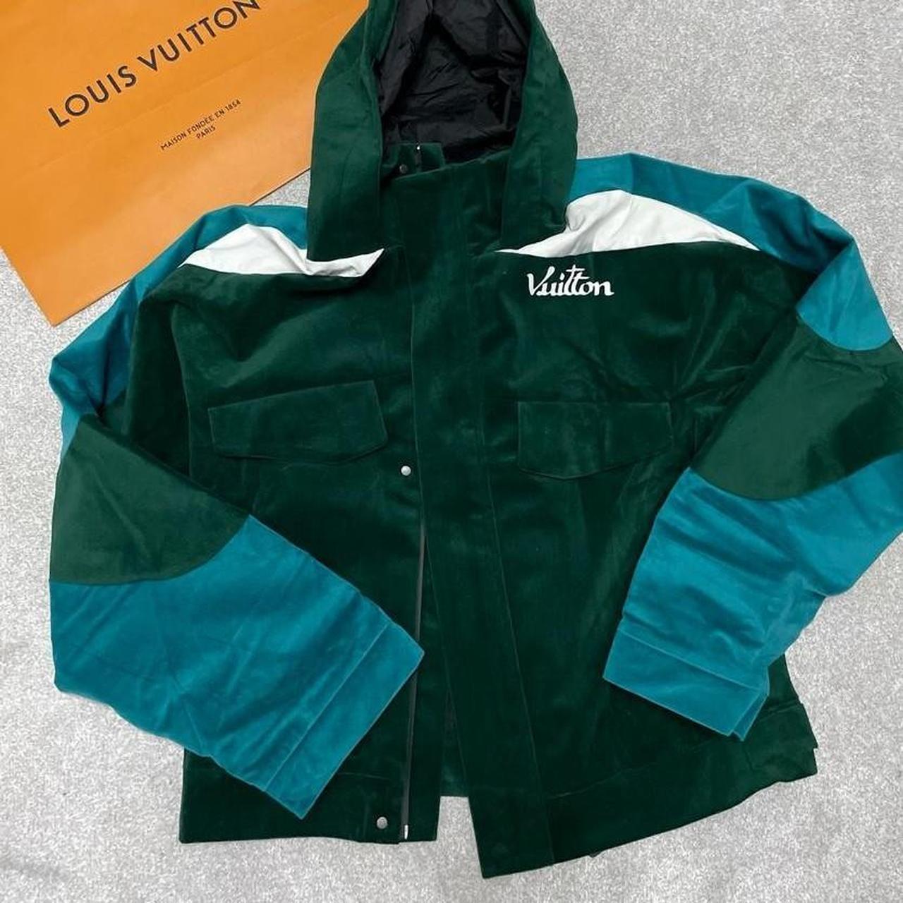 Louis vuitton damier cobalt reversible windbreaker - Depop