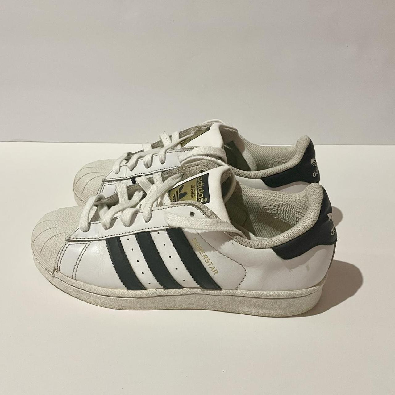 ADIDAS SUPERSTAR Size 5.5 white and black Note:... - Depop