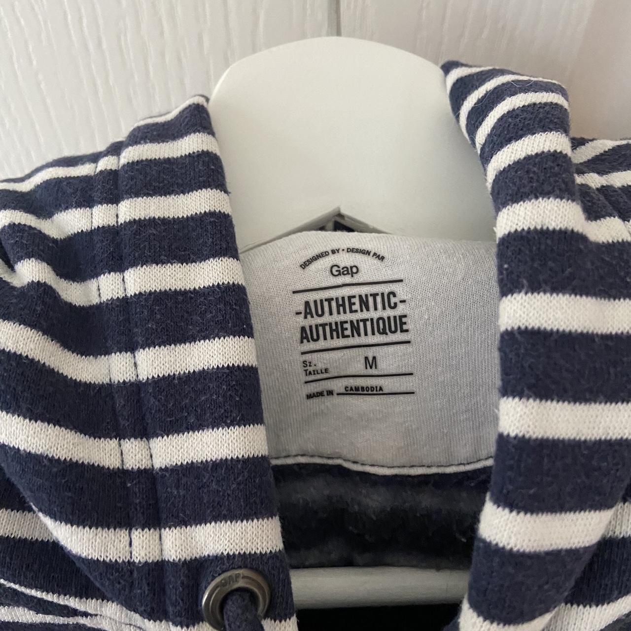 Gap striped hoodie, runs small - Depop