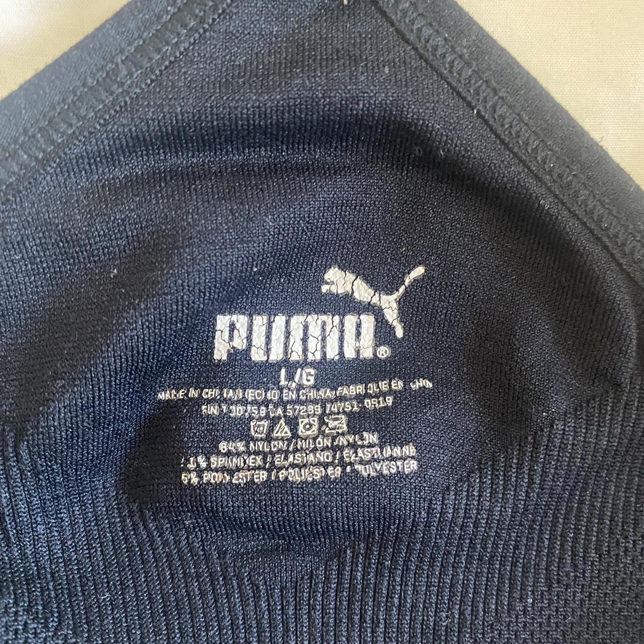 Puma large supportive sports bra adjustable straps... Depop