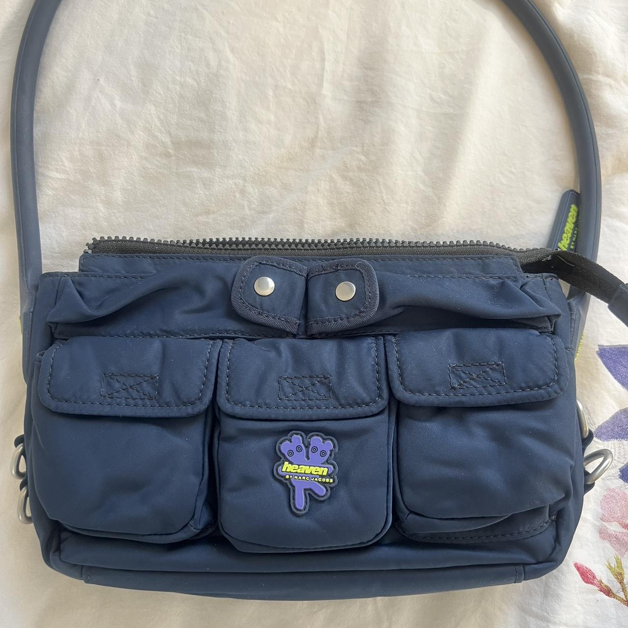 HEAVEN by MARC JACOBS navy cargo pocket puffer | Depop