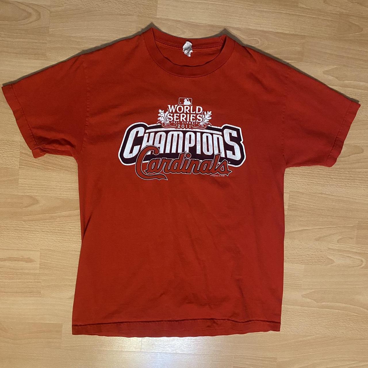 ST.LOUIS CARDINALS 2011 WORLD SERIES CHAMPIONS TEE - Depop