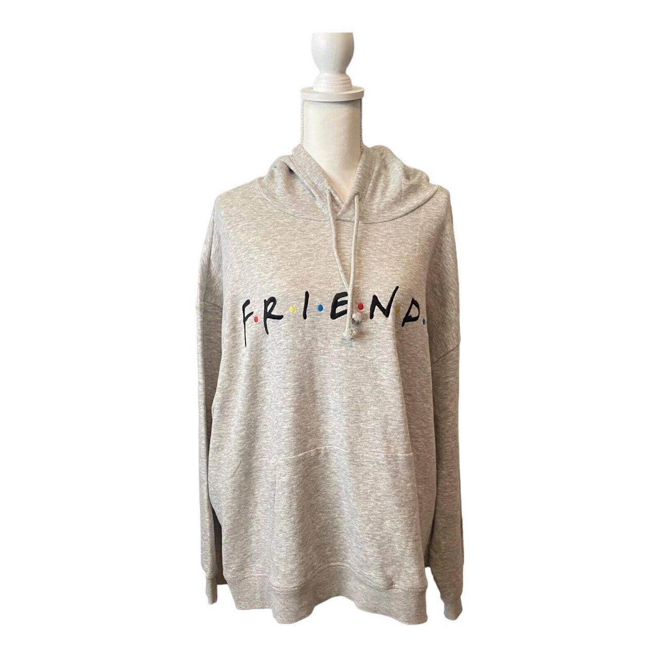 Friends H M Hoodie Sweatshirt Pullover Gray Depop