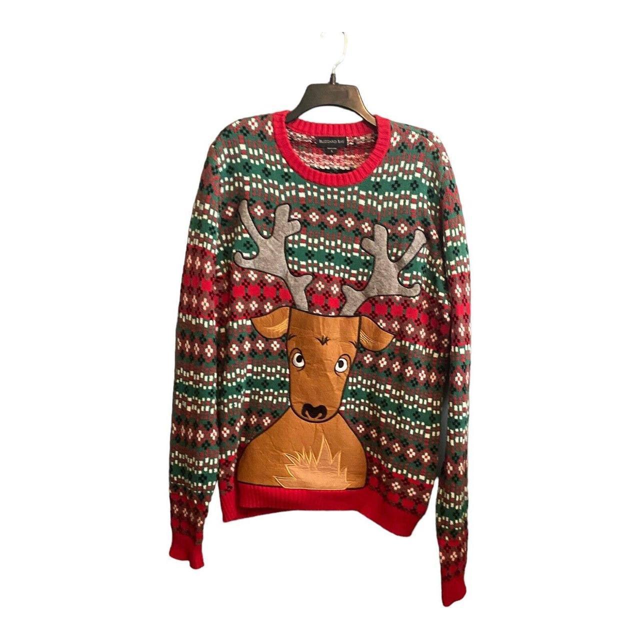 Ugly christmas sweater on sale with beer holder