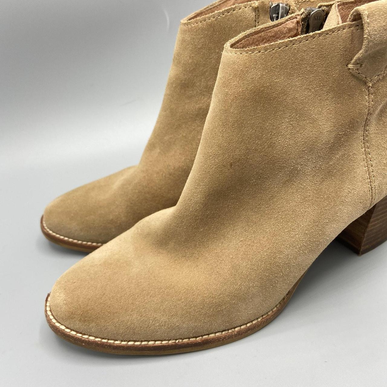 Madewell Billie Boots 8.5 Tan Suede Leather Neutral. Depop