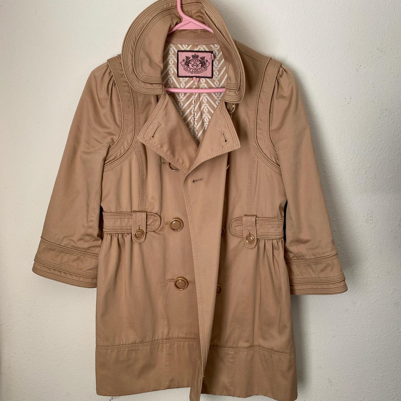 Authentic Y2K JUICY COUTURE TRENCH COAT