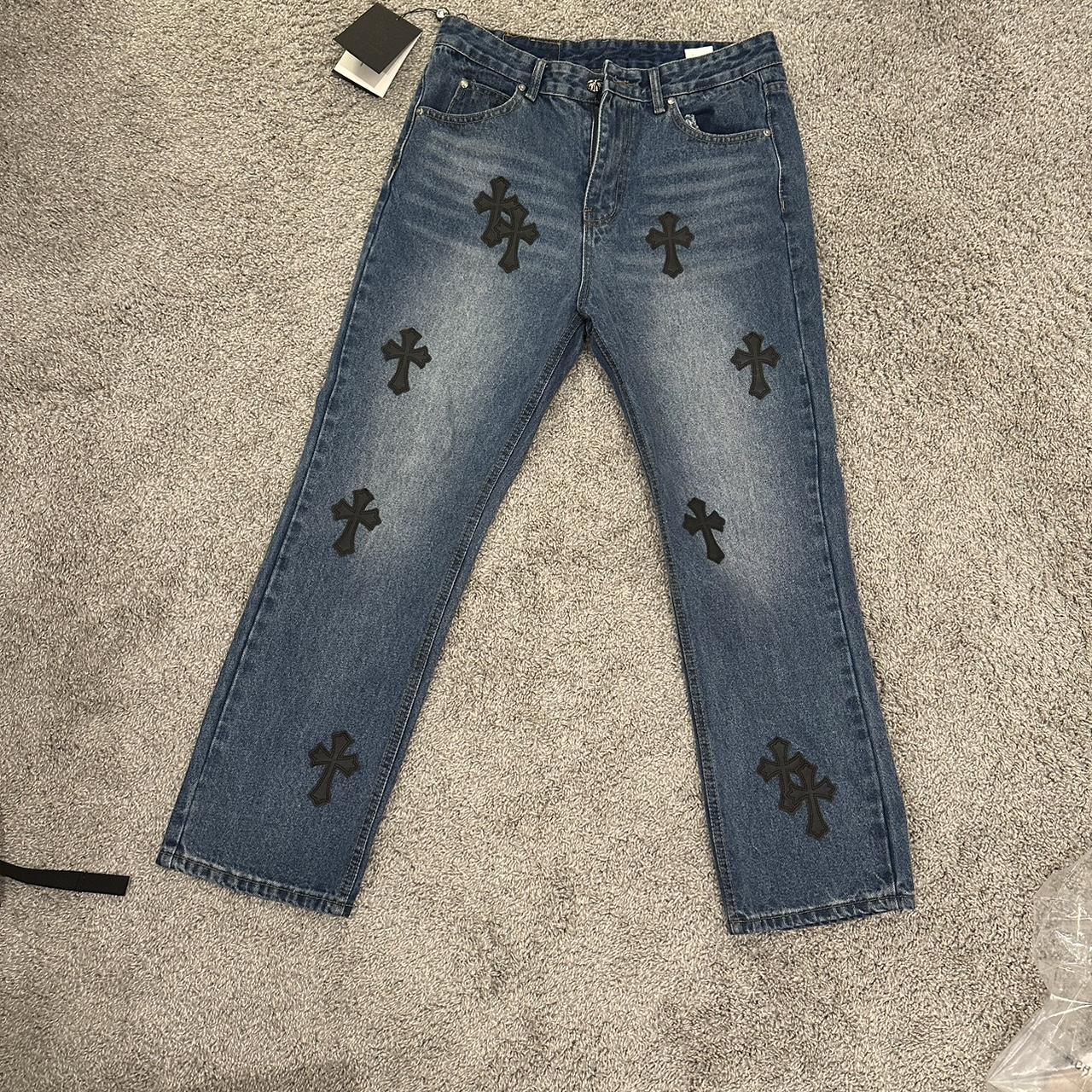 Chrome Hearts Jeans Size: 32 Need to get off my... - Depop