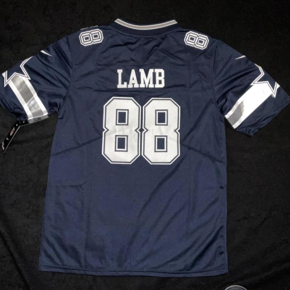 Dallas Cowboys CeeDee Lamb #88 Navy Blue Jersey - Depop