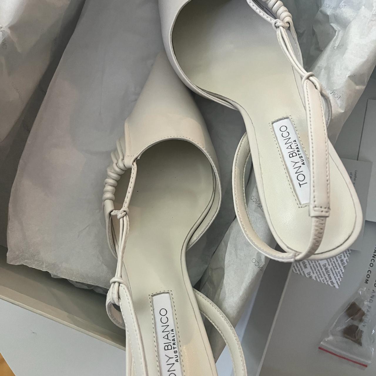 Tony Bianco kitten heels. Original price $160. Worn... - Depop