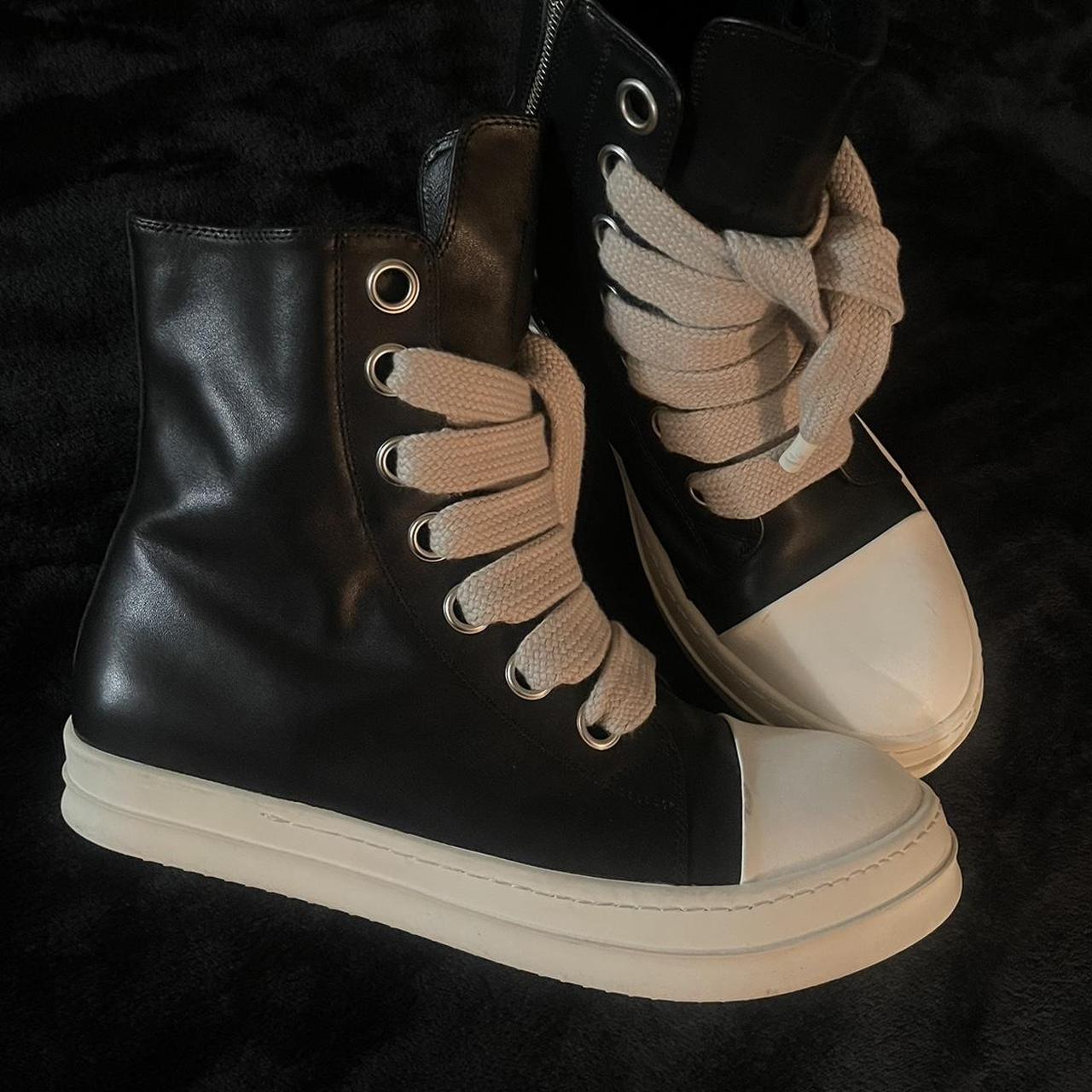 Rick Owens Jumbo Laces High Open To Offers! US Men’s... - Depop