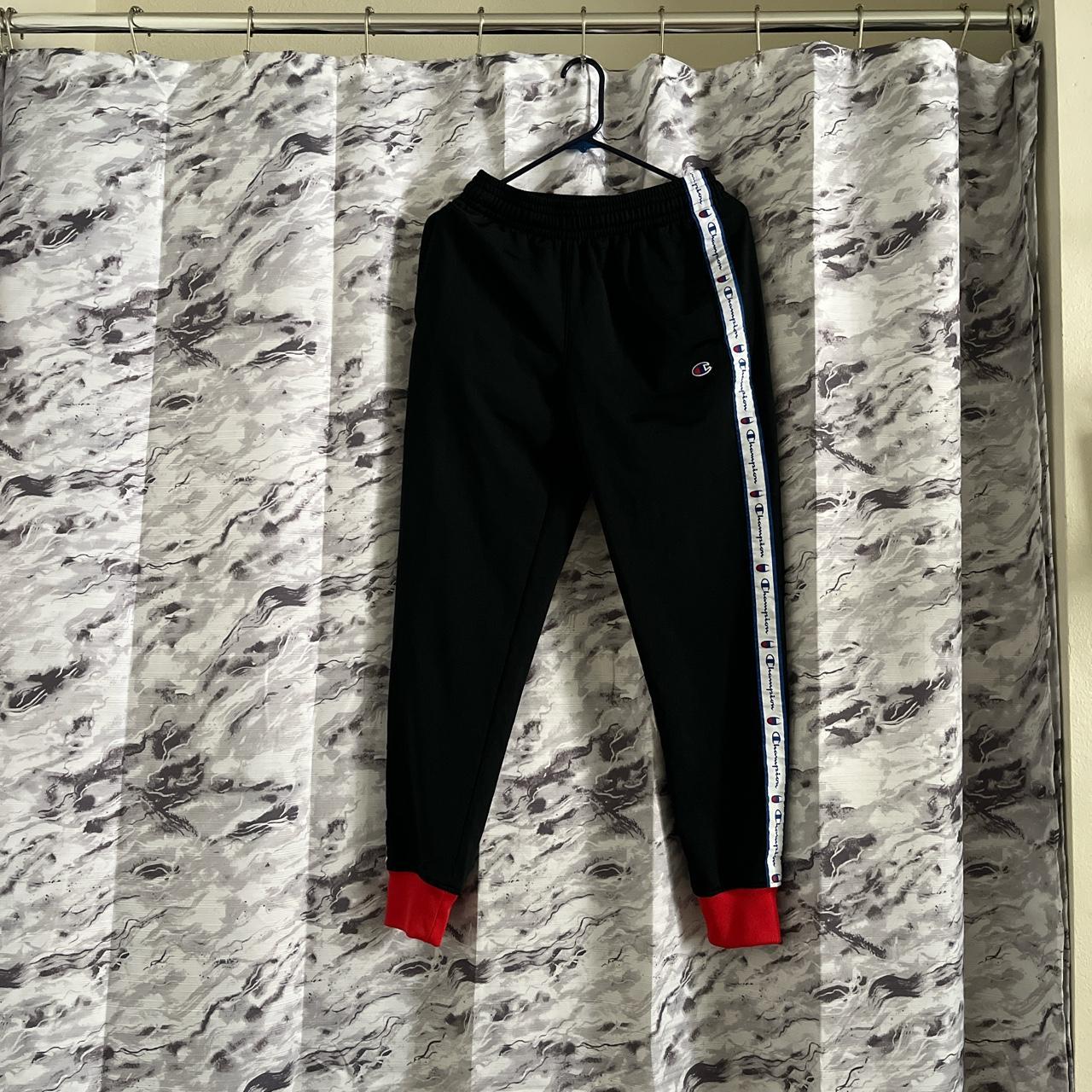 Red and black cheap champion sweatsuit