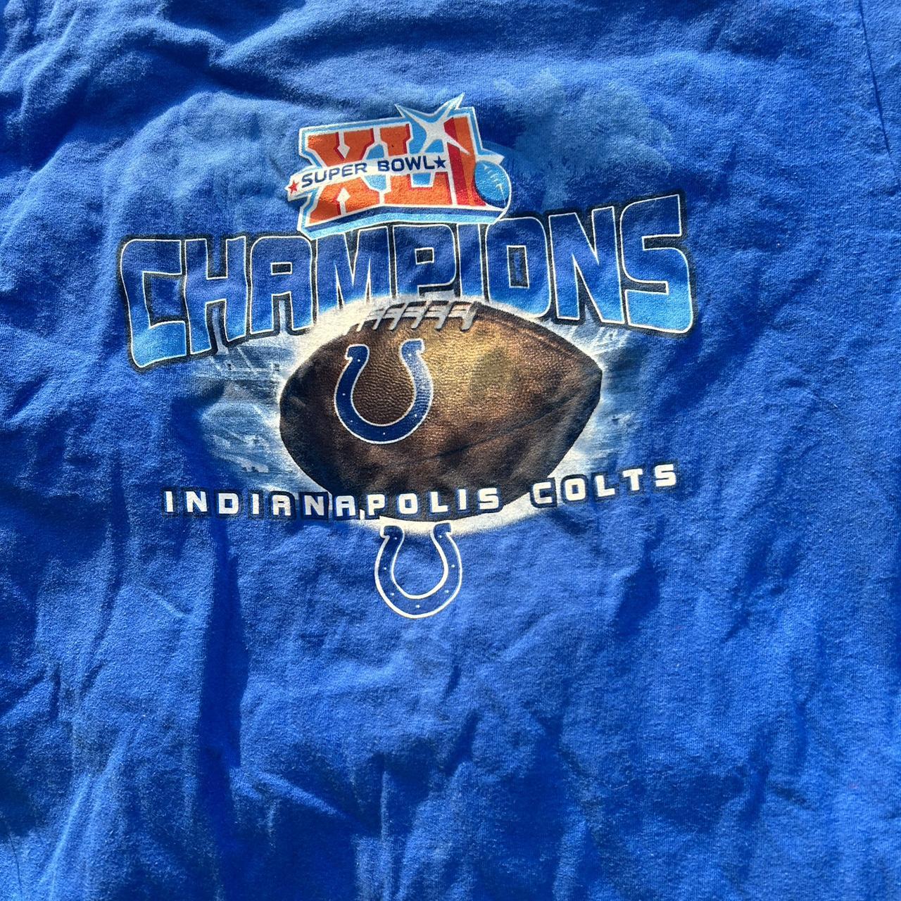 2010 Super Bowl XLIV Indianapolis Colts T-Shirt - XL – Faze Vintage