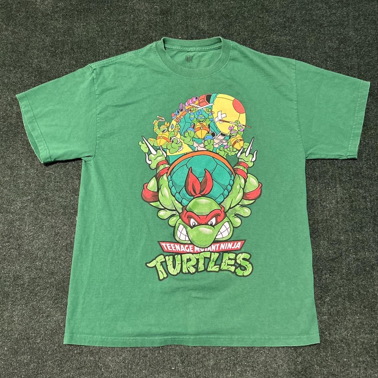 Teenage ninja turtles y2k green t shirt old navy - Depop