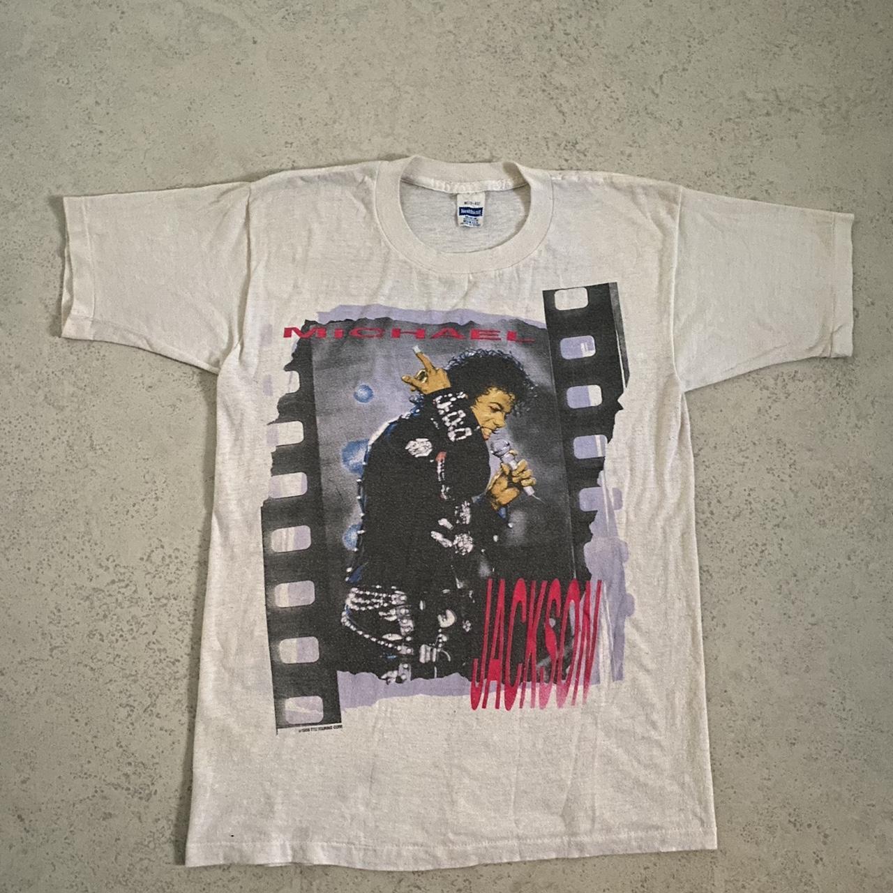 Sick Michael Jackson t-shirt Dangerous summer tour - Depop