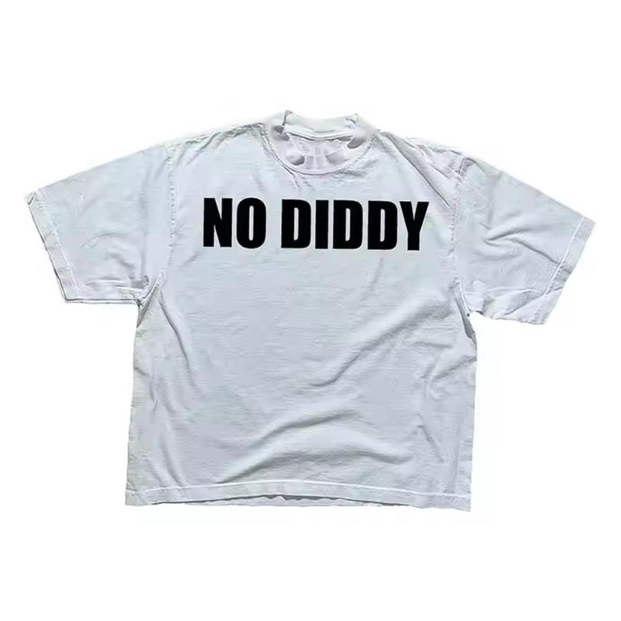 Y2K “NO DIDDY” Baggy Shirt Size chart Length x Bust... Depop