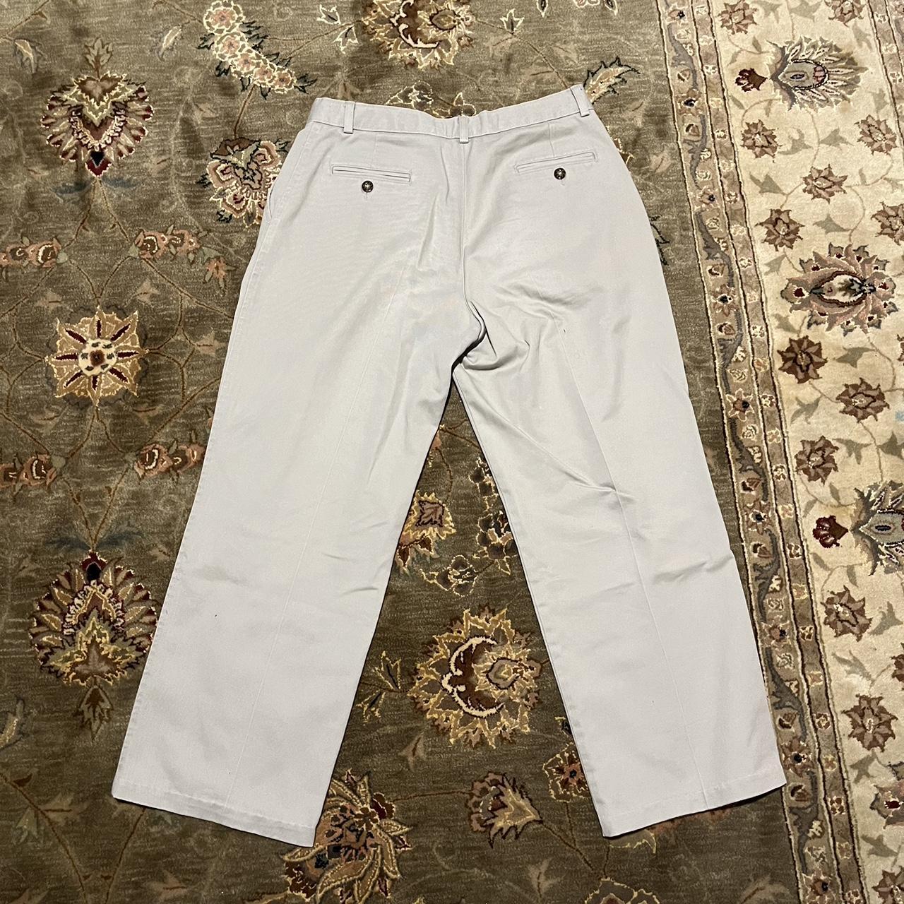 Nautica Men's White and Cream Trousers (4)