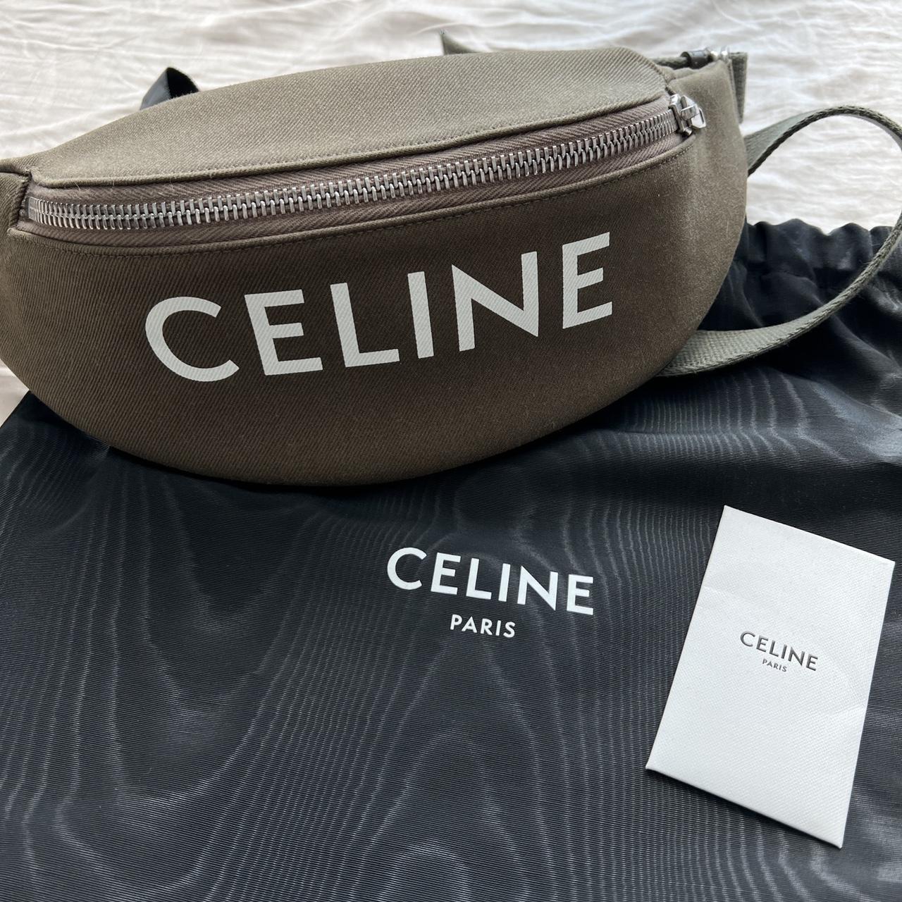 Celine Triomphe Belt Bag Olive Green Depop