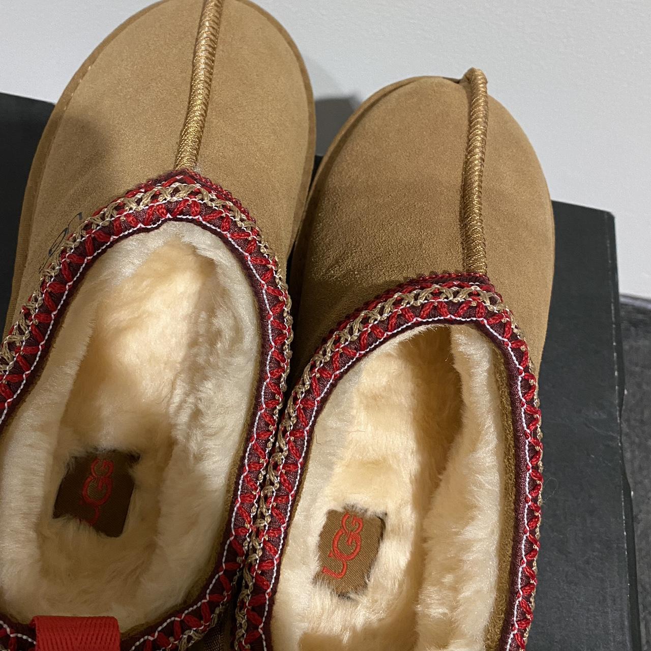 UGG Women's Brown and Red Slippers (3)