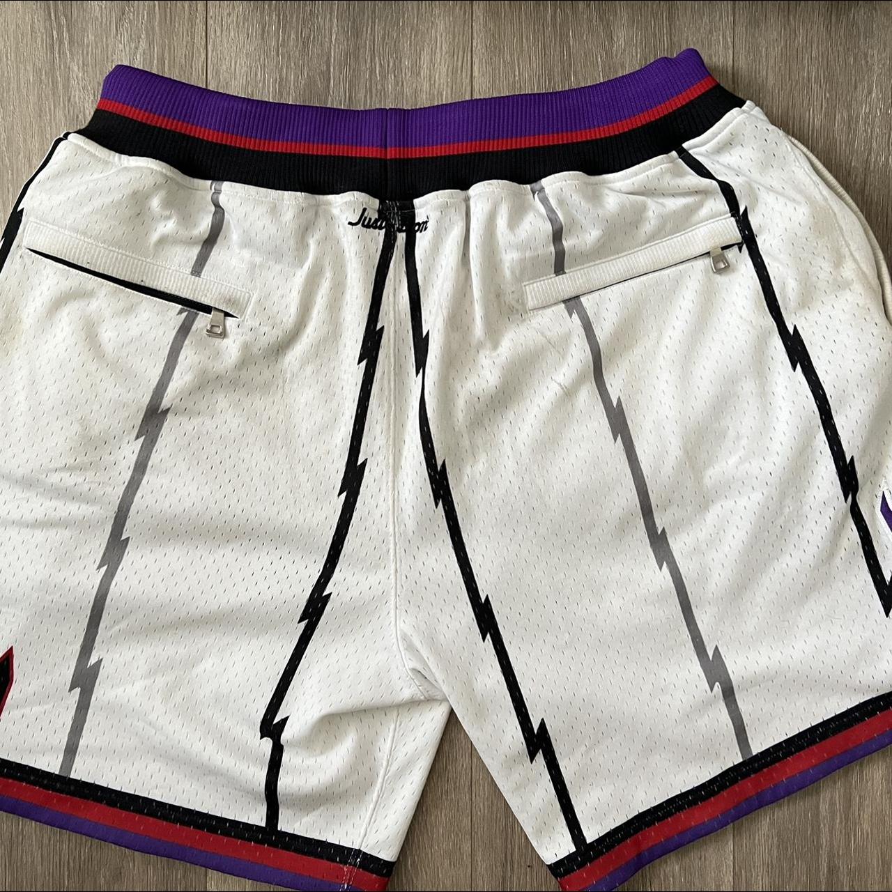 Toronto raptors basketball shorts stitched emblems - Depop