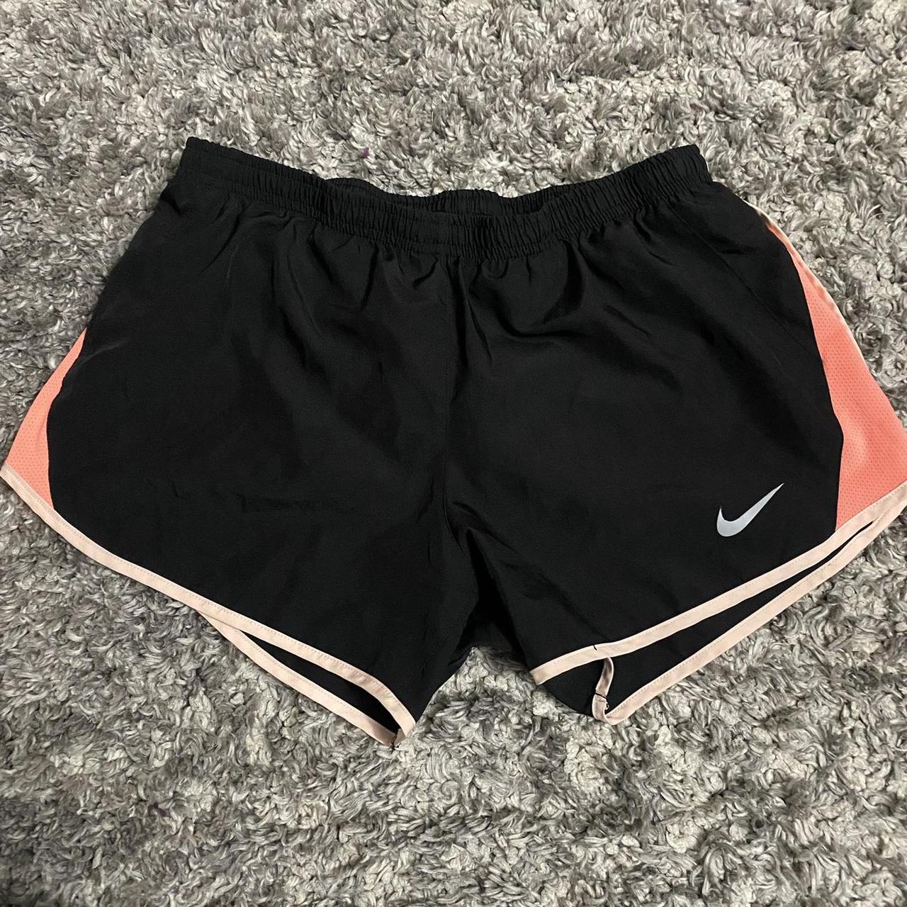 Women's dry tempo running shop shorts black and orange