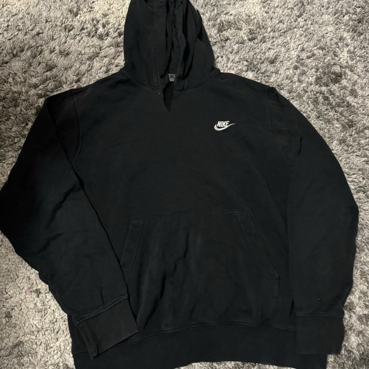 black nike sweater no hood