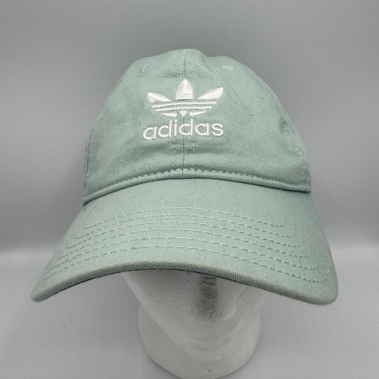 Adidas Logo Women Cotton Cap Hat Mint Green Back