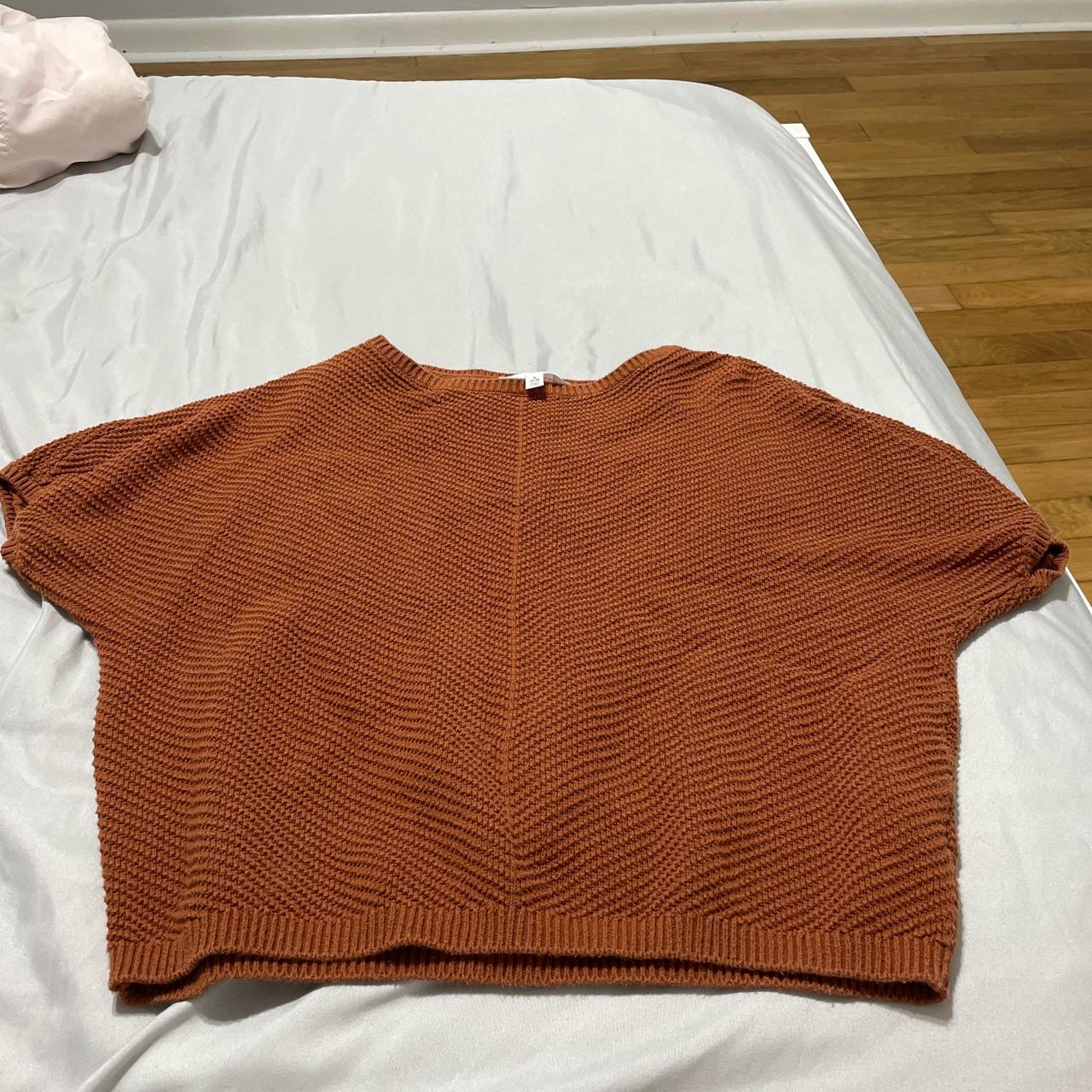 Brown Short Sleeve Sweater Tee Brand: patan Size: - Depop