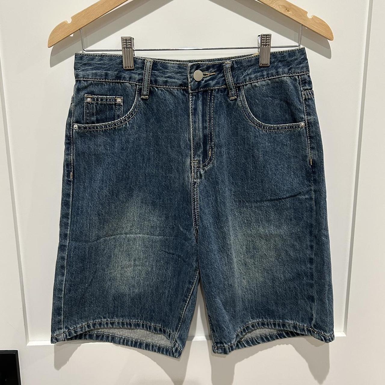 Denim Jorts pockets on front and back never worn,... Depop
