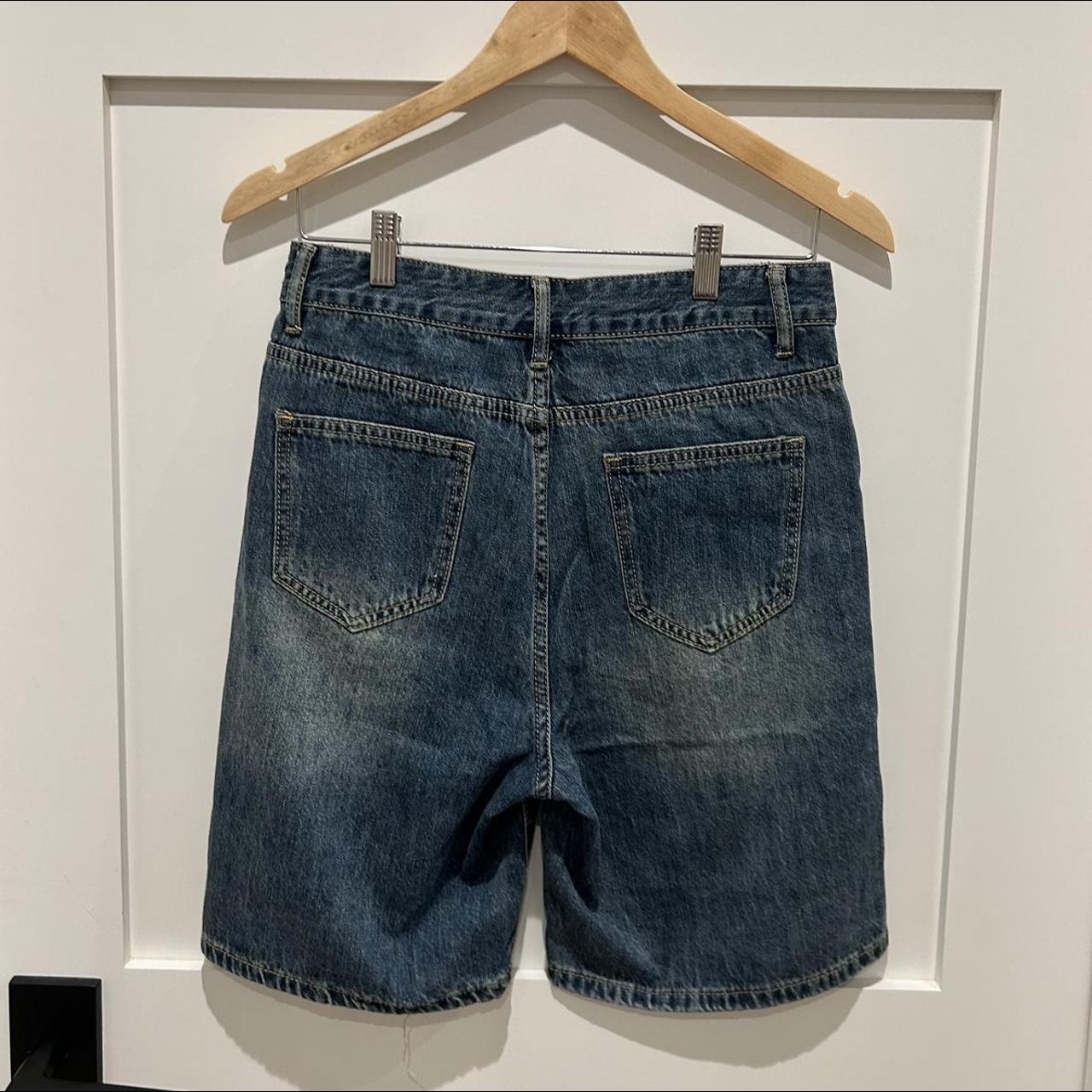 Denim Jorts -pockets on front and back -never worn,... - Depop