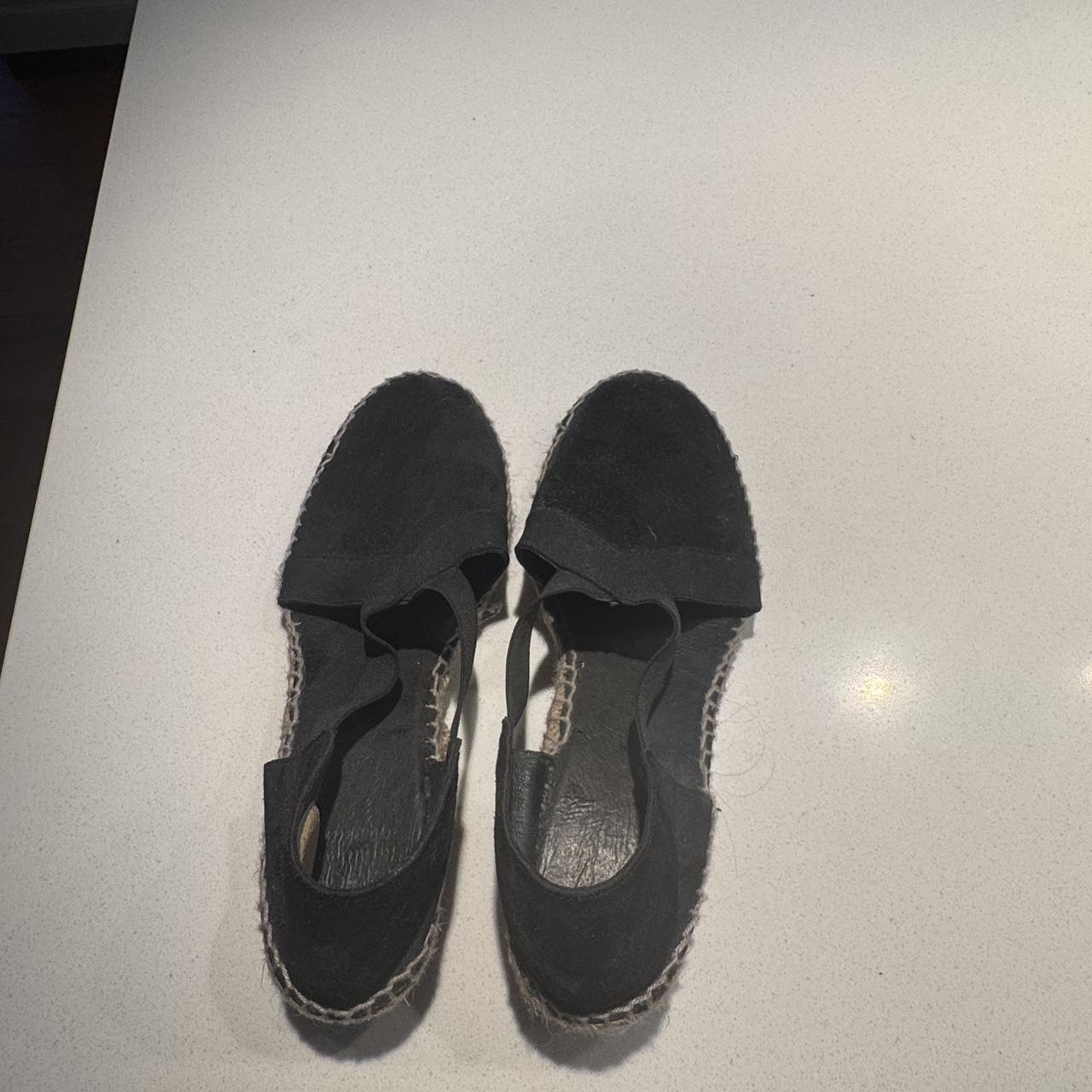 suede espadrille flats
