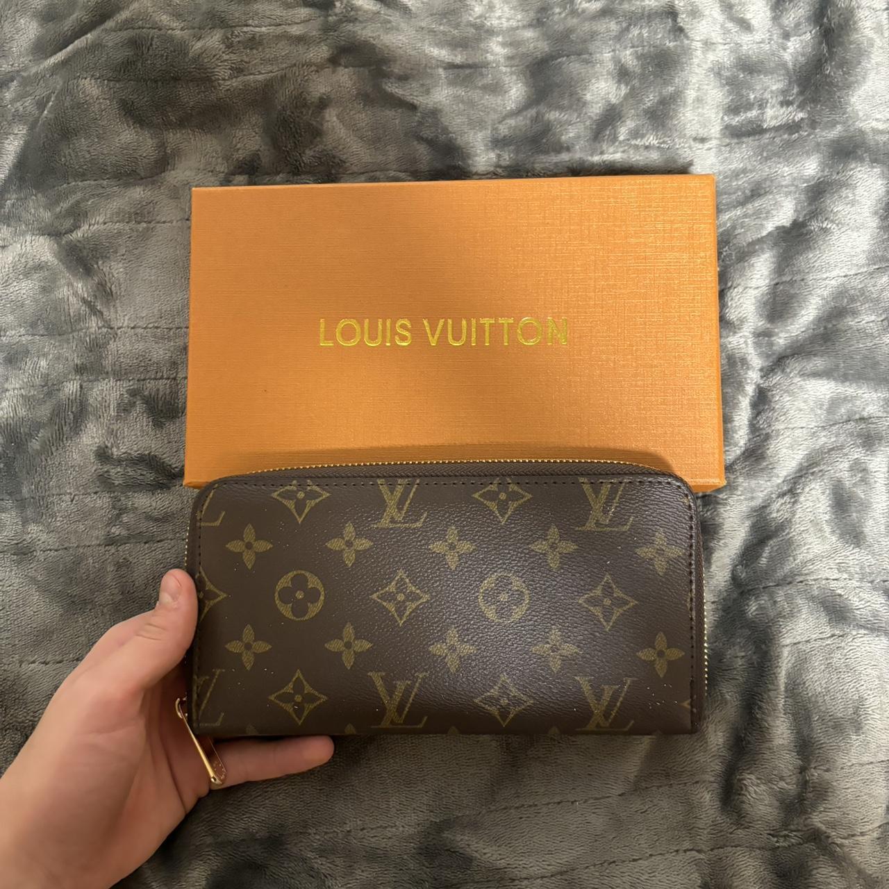 Pre-loved checkered lv wallet is a versatile - Depop