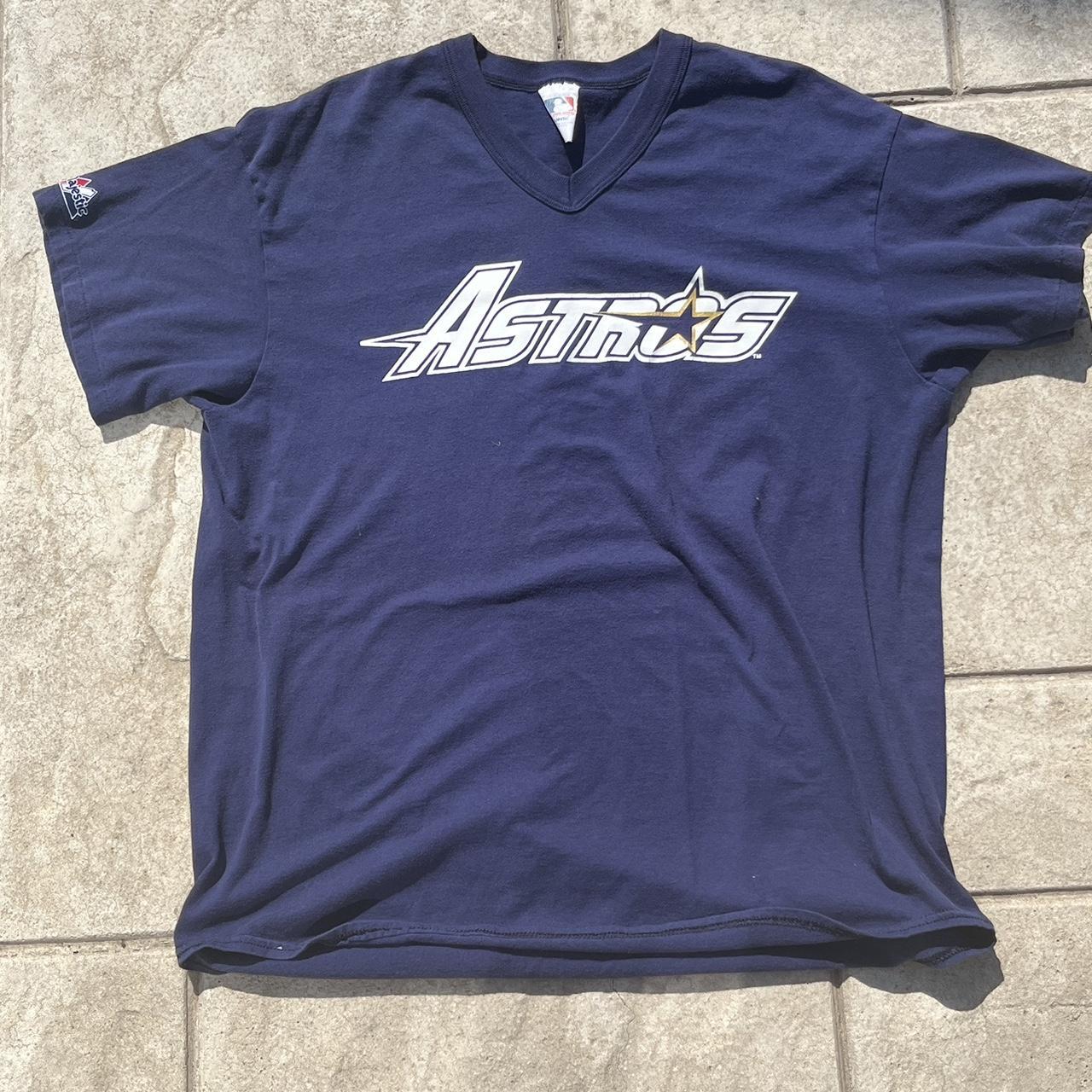 Vintage Y2K Houston Astros Logo Shirt Mens - Depop