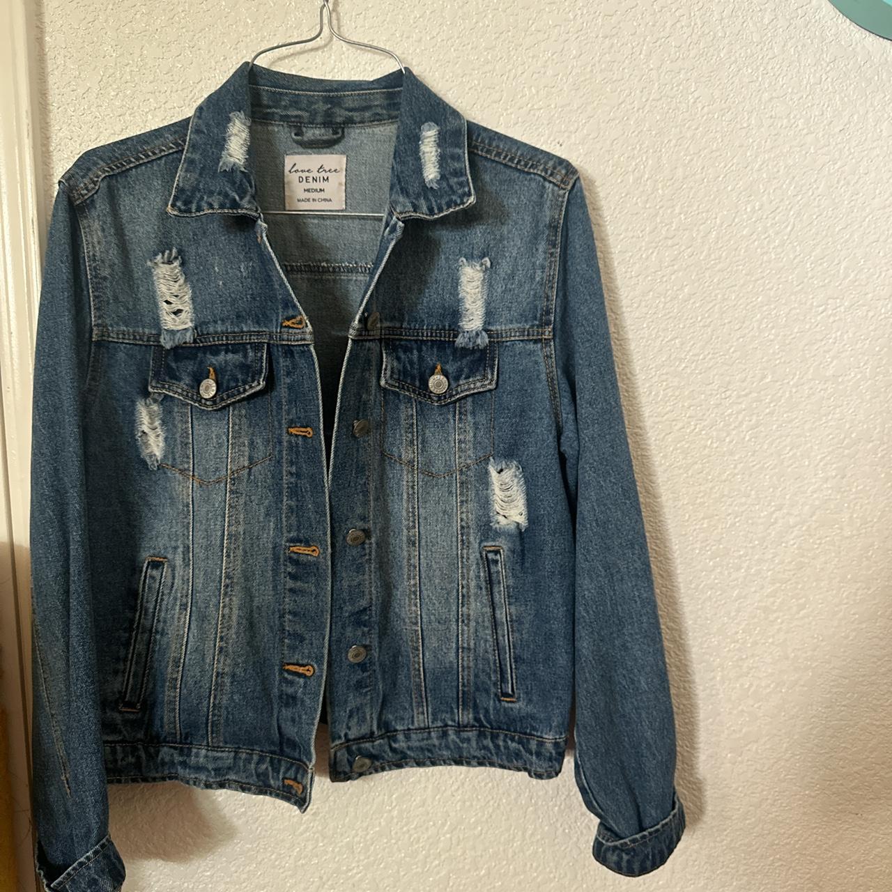 medium denim jacket - Depop